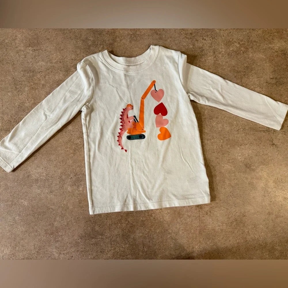 Cat & Jack Kids' Construction Pajama Set - White and Red
